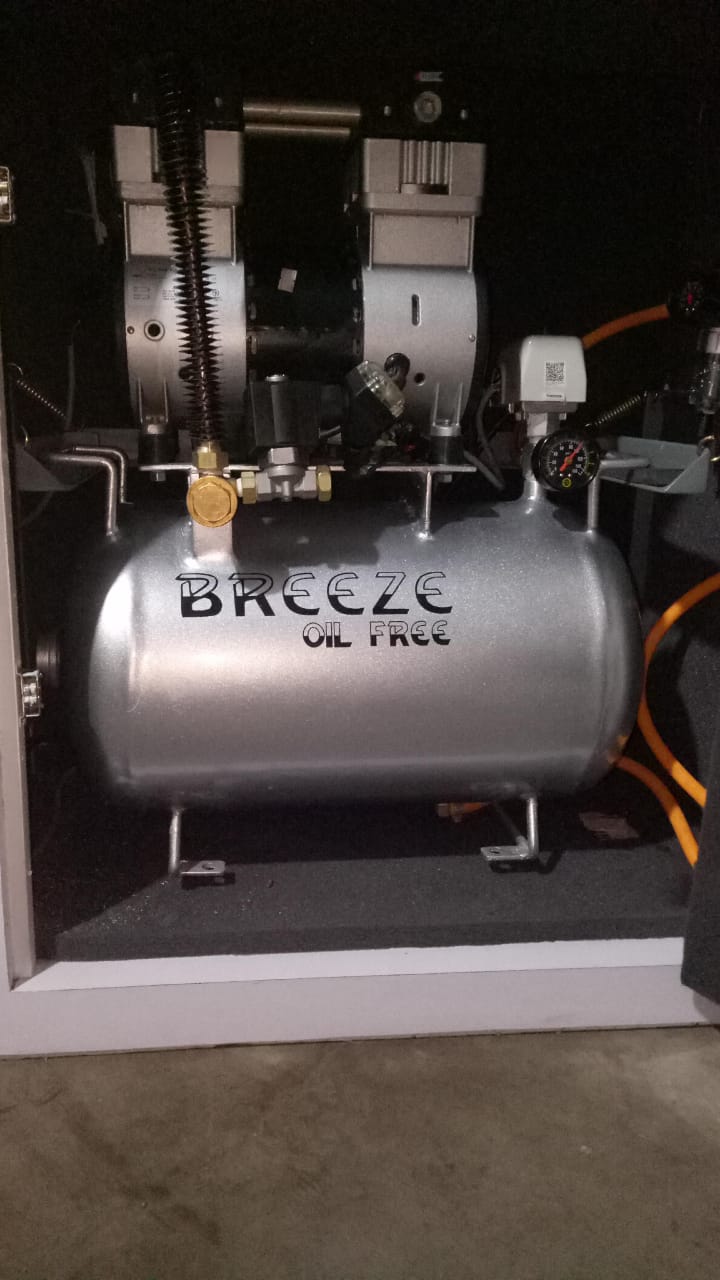 Breeze Compressor inside the box.